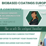 Listen to our expert at Biobased Coatings Conference 2024 !